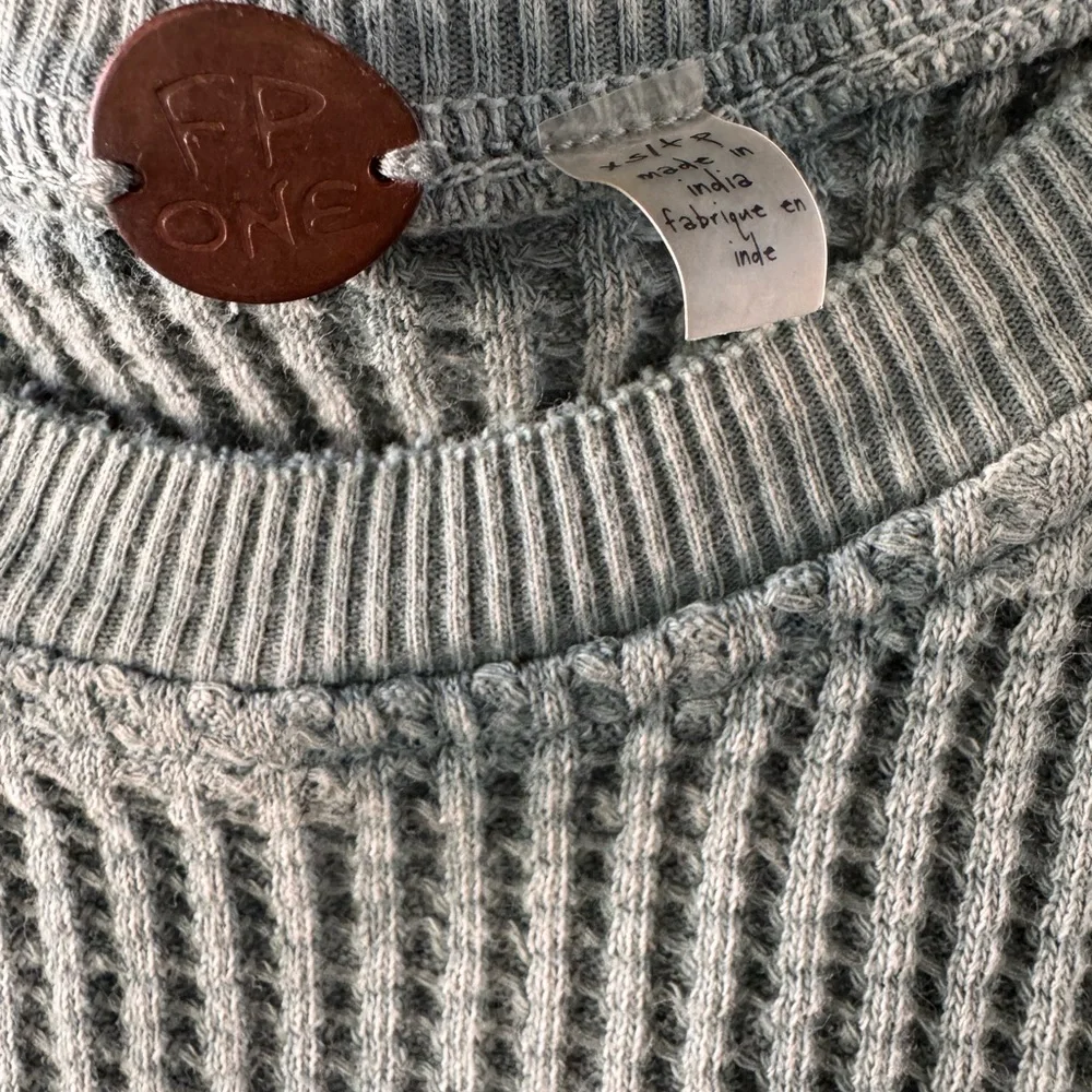 Free People Olive Knit Tank with Tie Accents - Picture 8 of 8